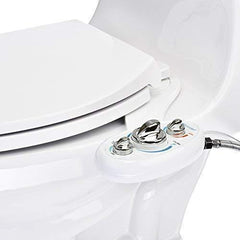 Brondell Bidet Left Hand Bidet Attachment SouthSpa Dual Temperature and Dual Nozzle - control panel on left side | Dual Temperature for warm water wash | Dual Positionable Nozzles | LH-22