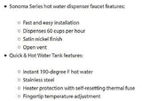Waste King H711-U-CH Hot Water Dispenser Faucet and Tank Combo Unit