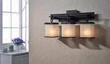 Kenroy Home 3374 Plateau 3-Light Vanity, Oil Rubbed Bronze