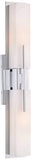 Midtown Modern Wall Light Chrome 23 1/2