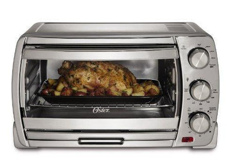 Oster Large Convection Toaster Oven, Brushed Chrome (TSSTTVSK01)