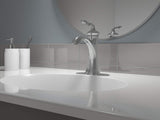 KOHLER Devonshire K-193-4-CP Single Handle Single Hole or Centerset Bathroom Faucet with Metal Drain Assembly in Polished Chrome