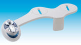 Luxe Bidet Neo 320 - Self Cleaning Dual Nozzle - Hot and Cold Water Non-Electric Mechanical Bidet Toilet Attachment (blue and white)