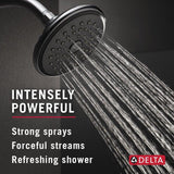 Delta Faucet Single-Spray Touch-Clean Shower Head, Chrome RP51305