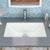 DECOLAV 1402-CWH Callensia Classically Redefined Rectangular Vitreous China Undermount Lavatory Sink with Overflow, White