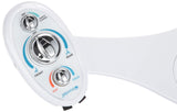 Brondell Bidet Left Hand Bidet Attachment SouthSpa Dual Temperature and Dual Nozzle - control panel on left side | Dual Temperature for warm water wash | Dual Positionable Nozzles | LH-22