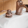 BWE Waterfall 8-16 Inch 3 Holes Two Handle Copper Widespread Bathroom Sink Faucet Commercial