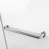 DreamLine Aqua Uno 34 in. W x 58 in. H Frameless Hinged Tub Door in Chrome, SHDR-3534586-01