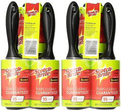 Scotch-Brite Lint WTekj Roller, 95 Sheets, 5 Count (2 Pack)
