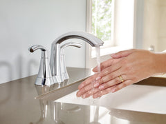 Moen 6172BN Glyde Two-Handle High Arc Bathroom Faucet, Brushed Nickel