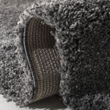 Safavieh California Premium Shag Collection SG151-8484 Dark Grey Area Rug (8'6